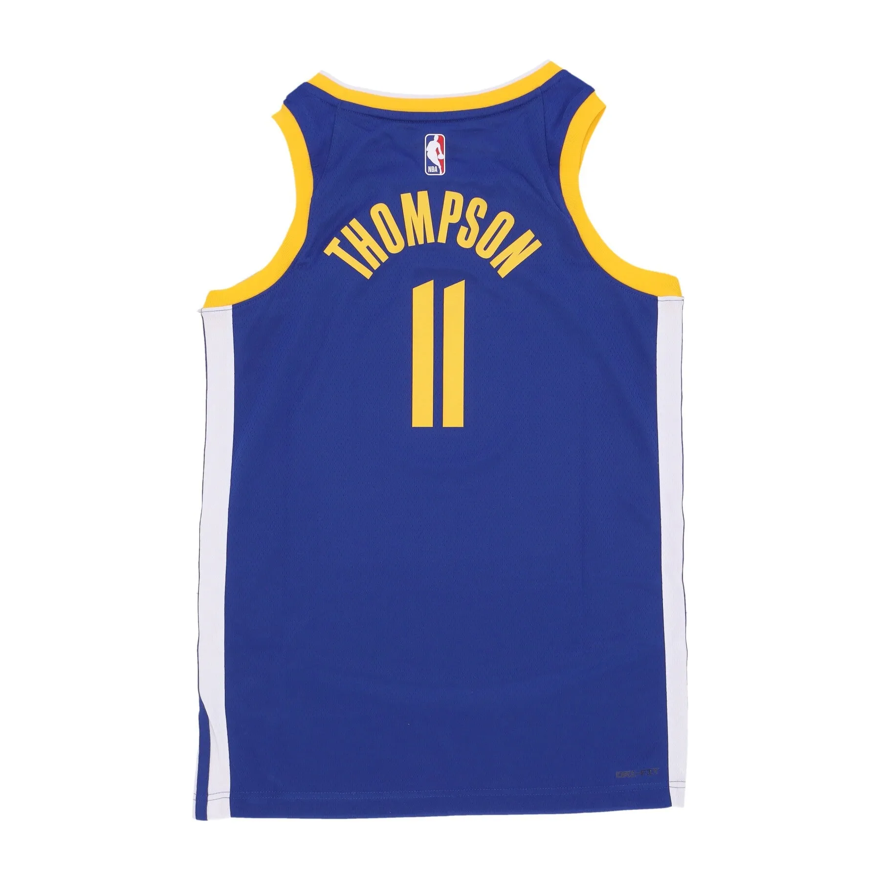 Basketball jersey for men from NBA Icon Edition 22 Dri-fit Swingman with No 11 Klay Thompson Golwar in Rush Blue