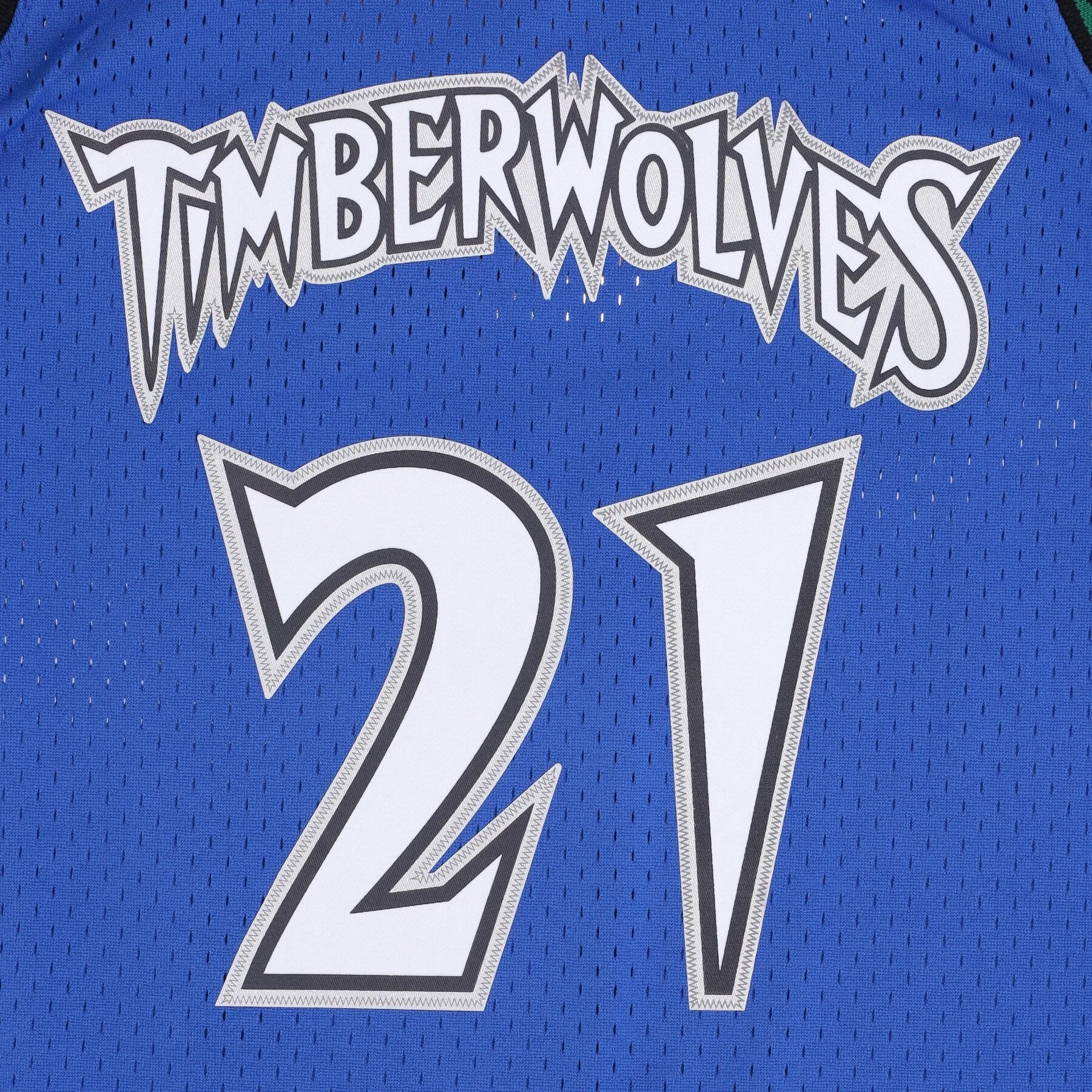 Basketball jersey for men from NBA Swingman with Hardwood Classics No 21 Kevin Garnett 2003-04 in Mintim Original Team Colors