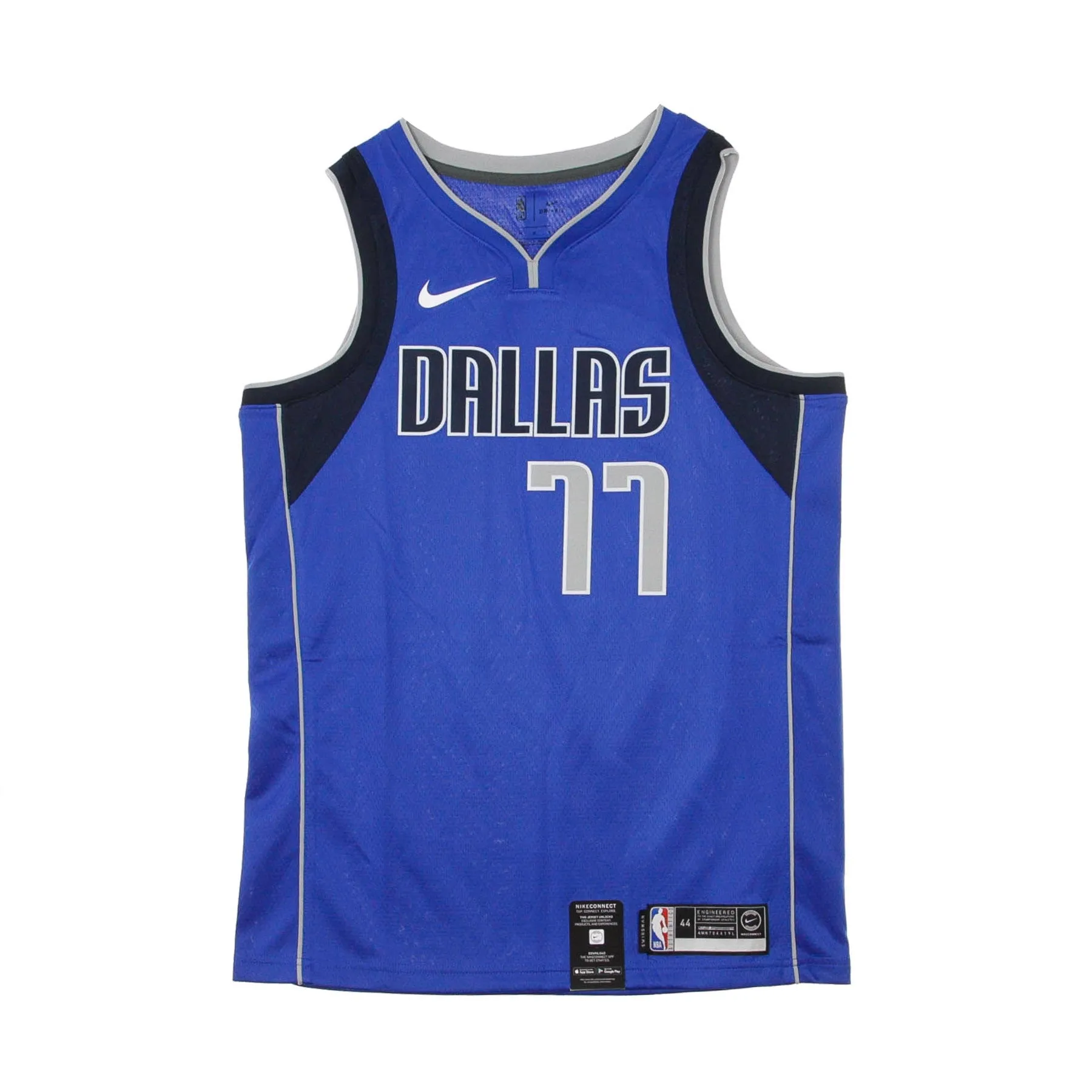 Basketball jersey for men from NBA Swingman with Icon Edition No 77 Luka Doncic Dalmav in Road Game Royal/college Navy